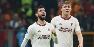 Bruno Fernandes thất vọng về André Onana