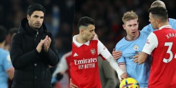 2 sai lầm của Mikel Arteta khiến Arsenal thua đau Man City