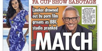 Âm thanh nhạy cảm xuất hiện ở trận Liverpool khiến Gary Lineker đỏ mặt