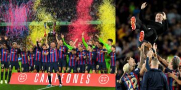 Chùm ảnh Barcelona trở thành tân vương La Liga 2022/23