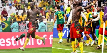 Khoảnh khắc vỡ òa của Cameroon với chiến thắng lịch sử trước Brazil ở World Cup 2022