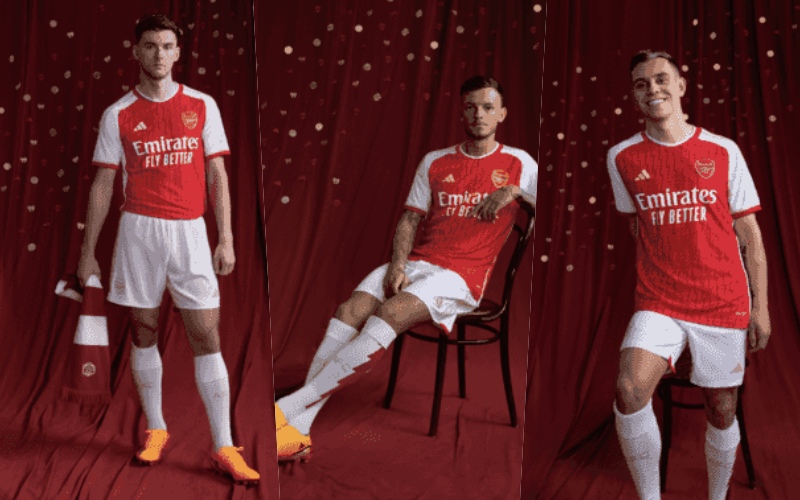 Arsenal công bố áo đấu sân nhà mùa 2023/24 cực bắt mắt