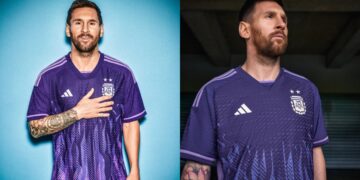 CHÍNH THỨC! Tuyển Argentina ra mắt áo đấu sân khách World Cup 2022