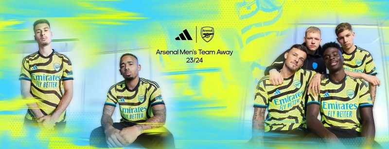 Arsenal giới thiệu áo đấu sân khách mùa 2023/24