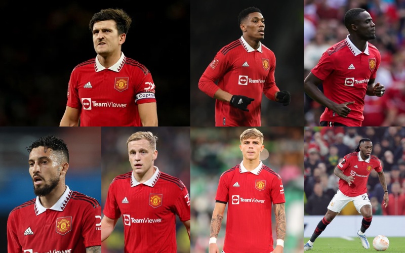 Harry Maguire, Aaron Wan-Bissaka, Brandon Williams, Donny van de Beek, Anthony Martial, Alex Telles và Eric Bailly đếm ngày rời Man Utd