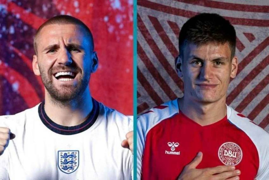 Luke Shaw và Joakim Maehle đang là hai hậu vệ trái xuất sắc nhất EURO 2021