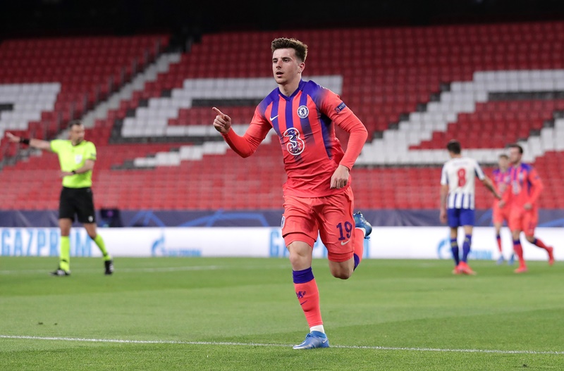 Mason Mount mở tỷ số cho Chelsea sau pha xử lý đẳng cấp