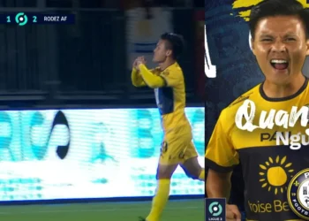 Nguyễn Quang Hải ghi bàn thắng đầu tiên cho Pau FC tại Ligue 2