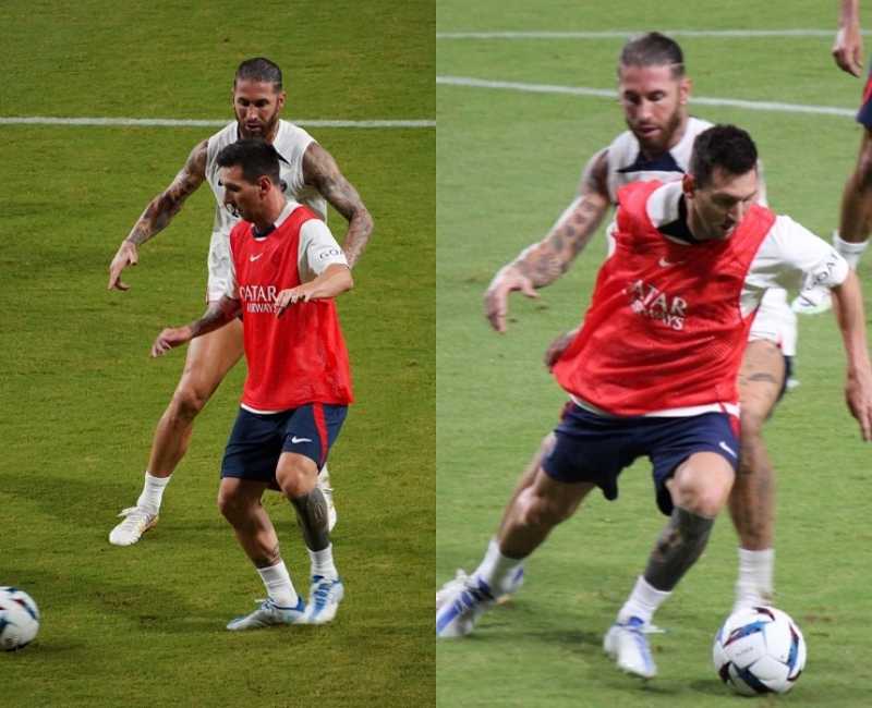 Son vs Lloris tẩn nhau và 6 vụ ẩu đả kinh điển giữa "gà nhà" trên sân bóng | Hình 2 Sergio Ramos và Lionel Messi vừa có màn đối đầu cực gắt